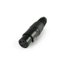 ALPHA ELETTRONICA SR - ALP40-76 XLR socket with cable clamp boot - 3-pole