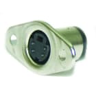 ALPHA ELETTRONICA SR - ALP44-10 Mini-DIN panel mount socket - 4-pole