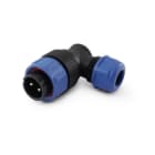 ALPHA ELETTRONICA SR ALP44-54L CONNETTORE IP68 ANG. SP21 SPINA 2P30A