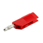 ALPHA ELETTRONICA SR - ALP20-114-1 Spina banana ø4mm - con presa passante - Rossa