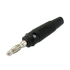 ALPHA ELETTRONICA SR - ALP20-116-2 Banana plug 4mm - with side grip - Black