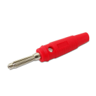 ALPHA ELETTRONICA SR - ALP20-118-1 Banana plug 4mm - with side grip - Red