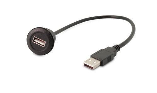 ALPHA ELETTRONICA SR ALP64-527CNP ADATT.SP.USBA-PR.USBA PAN. NERO 30CM