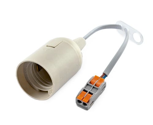 ALPHA ELETTRONICA SR ALP23-9-132B PORTALAMPADA E27 CON CAVO 20CM E MORS...