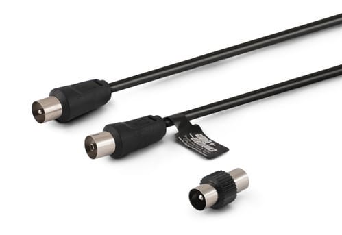 ALPHA ELETTRONICA SR ALP87-012/05B CAVO TV M-F NERO ADATT.M-M 5M POLYBAG