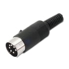 ALPHA ELETTRONICA SR - ALP9-1 SPINA 7 POLI SCHERMATA DIN 45329