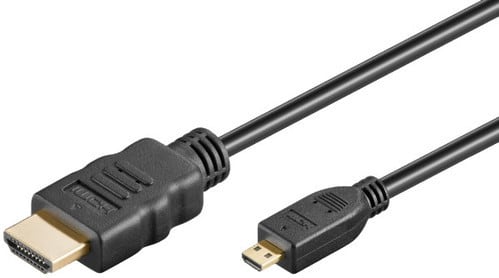 ALPHA ELETTRONICA SR ALP93-596/01B CAVO HDMI-MICROHDMI TIPOD M/M NERO 1M