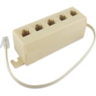 ALPHA ELETTRONICA SR - ALP94-450 Adattatori telefonici modulari RJ11 / RJ14 6P4C da 1 spina a 5 prese