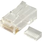 ALPHA ELETTRONICA SR - ALP94-911 RJ45 modular Cat.5e unshielded plug with cable guide comb for flexible cable