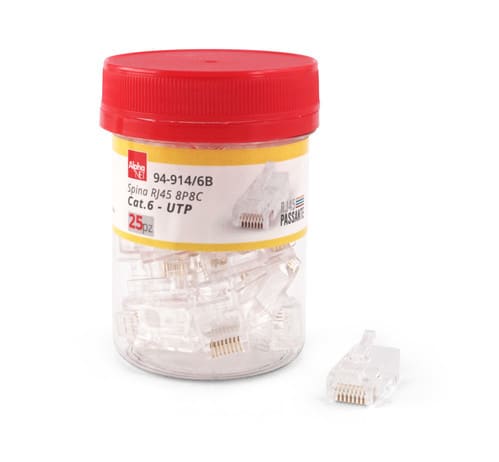 ALPHA ELETTRONICA SR ALP94-914/6B CONN.RJ45 PASSANTE CAT.6 IN BARATTOLO