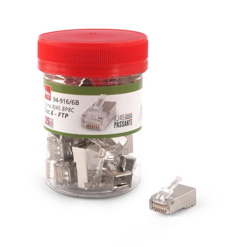 ALPHA ELETTRONICA SR ALP94-916/6B CONN.RJ45 PASSANTE CAT.6 FTP IN BARATTOL