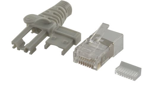 ALPHA ELETTRONICA SR ALP94-919/1 SP RJ45 8P8C CAT6A SCH.FL-SOL.CAPPUCCIO