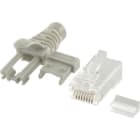 ALPHA ELETTRONICA SR - ALP94-919/2 RJ45 Cat.6A modular unshielded plug for flex and solid wire with cap