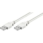 ALPHA ELETTRONICA SR - ALP95-600WB Cable from USB plug type "A"to USB plug type "A"- 1.8m - White