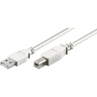 ALPHA ELETTRONICA SR - ALP95-602WB CAVO USB2 M/M TIPO A A TIPO B 1.8M BI...