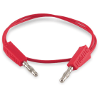 ALPHA ELETTRONICA SR - ALP20-526-1 Cavetto flessibile 0,75mm² con terminali a banana Ø4mm - Rosso