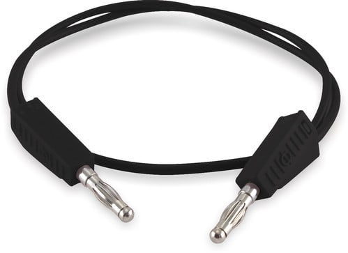 ALPHA ELETTRONICA SR ALP20-526-2 CAVETTO NERO 1 M CON TERM.LI BANANA 4MM