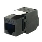 ALPHA ELETTRONICA SR - ALP96-301-6A-N Unshielded Keystone 8P8C RJ45 socket - Cat.6a - UTP - Crimping without tool - Black