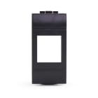 ALPHA ELETTRONICA SR - ALP96-500-07 RJ45 keystone adapter suitable for BTicino Living Light series plate - Black