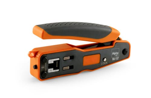 ALPHA ELETTRONICA SR ALP98-157 PINZA COMPATTA RJ45 PASSANTE CON BLOCCO
