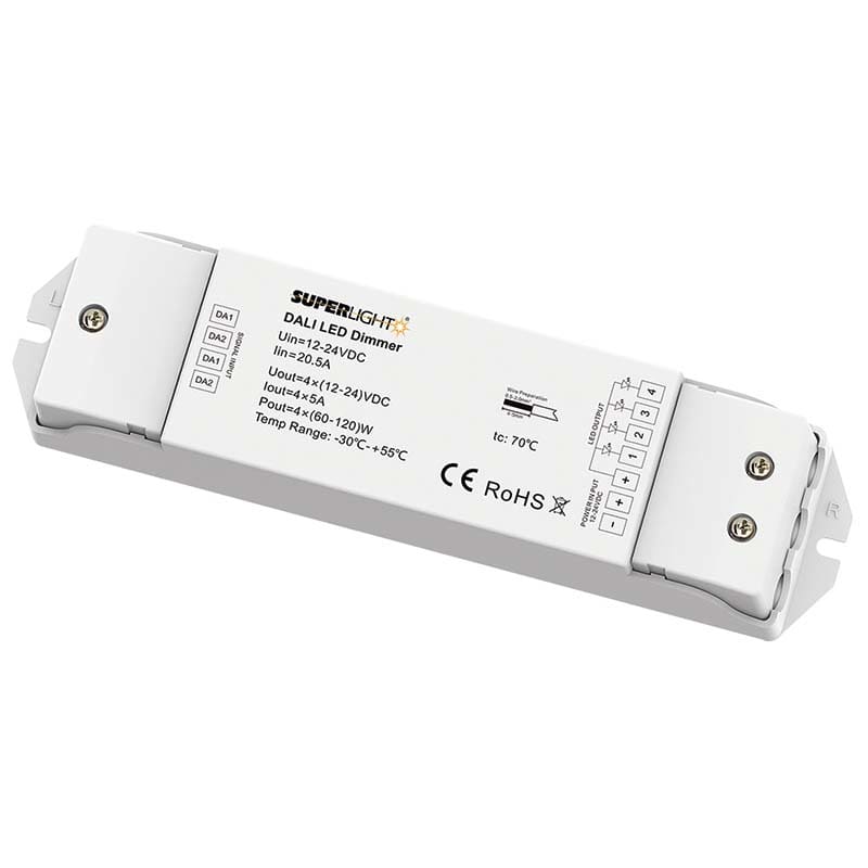 ELCART DISTRIBUTION ERT132220200 DALI DIMMER 4 INDIRIZZI MAX 4X5A