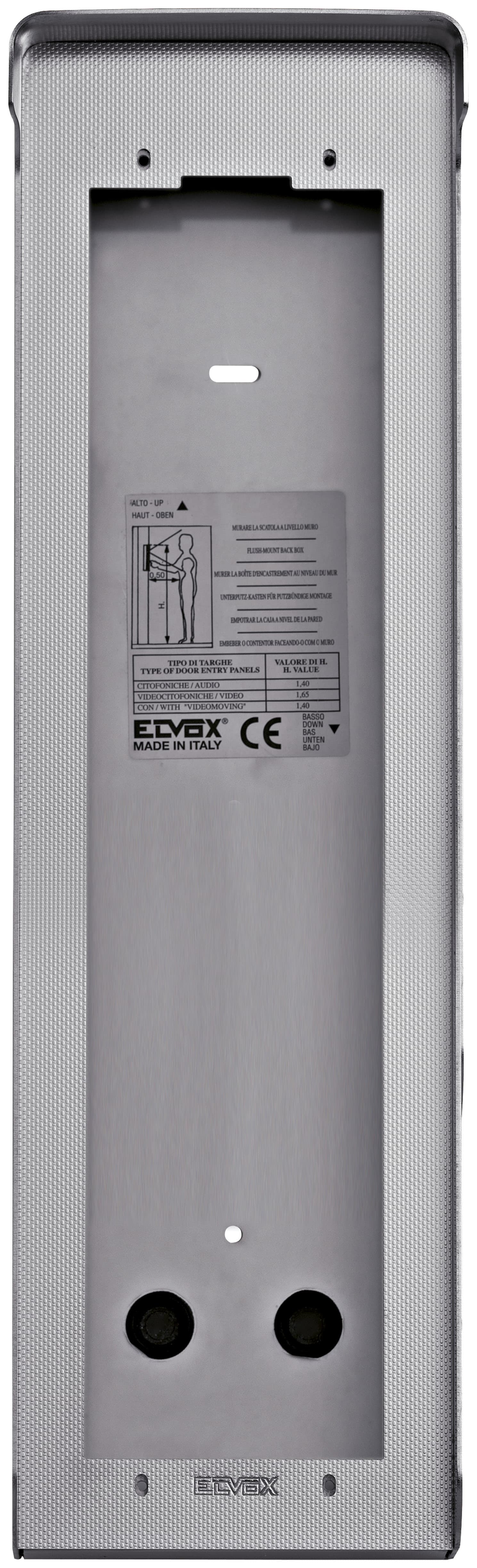 VIMAR SPA VIW1E31 SCATOLA DA PARETE 1 PLACCA 3M ACCIAIO