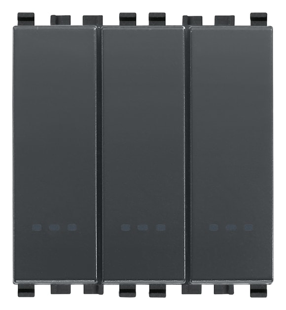 VIMAR SPA - VIW20007 TRE DEVIATORI 1P 20AX GRIGIO