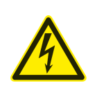 CEMBRE SPA - CEM200102 ETICHETTA ADESIVA DI AVVERTIMENTO WS-HT, SIMBOLO TENSIONE ELETTRICA, DIMENSIONE 50mm