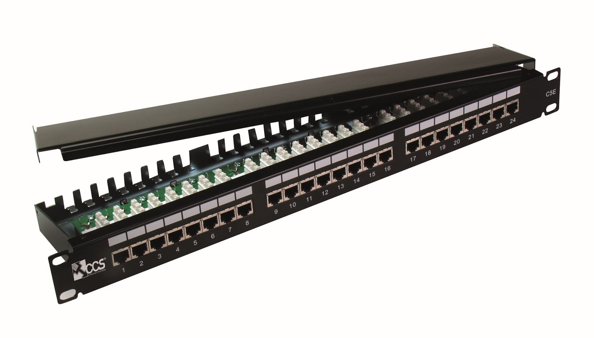 QUBIX SPA - QBX2002023 PATCH PANEL CCS IDC110 C5E 24 RJ45 FTP