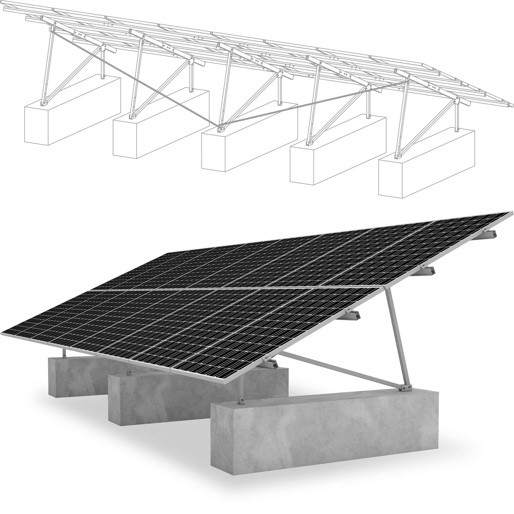 K2 - SYSTEMS GMBH - K2S2002781 P-RACKGMS-KIT15/20/251.3KN/M*2