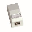 QUBIX SPA QBX2004043 SCATOLA CCS DA PARETE 1 POS. RJ45 BIANCO