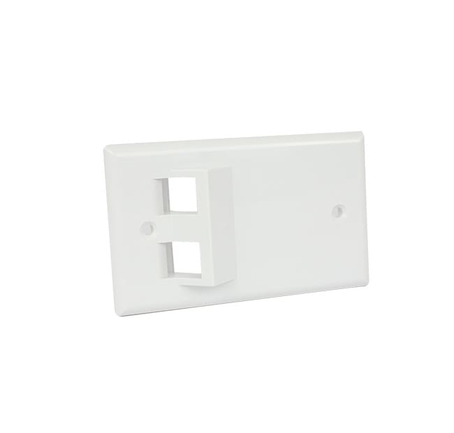 QUBIX SPA QBX2004158 PLACCA CCS PASSO 503 2 POSIZIONI RJ45