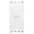 VIMAR SPA - VIW20056.33.B PULSANTE 1P NO+NC 10A SIMBOLO OFF BIANCO