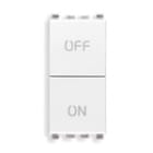 VIMAR SPA - VIW20058.B Due pulsanti indipend. NO+NC 10A bianco