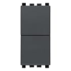 VIMAR SPA - VIW20066 DUE PULSANTI INDIPEND. NO+NO 10A GRIGIO