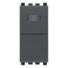 VIMAR SPA - VIW20068.B PULSANTE 1P NO 10A +SPIA BIANCA GRIGIO