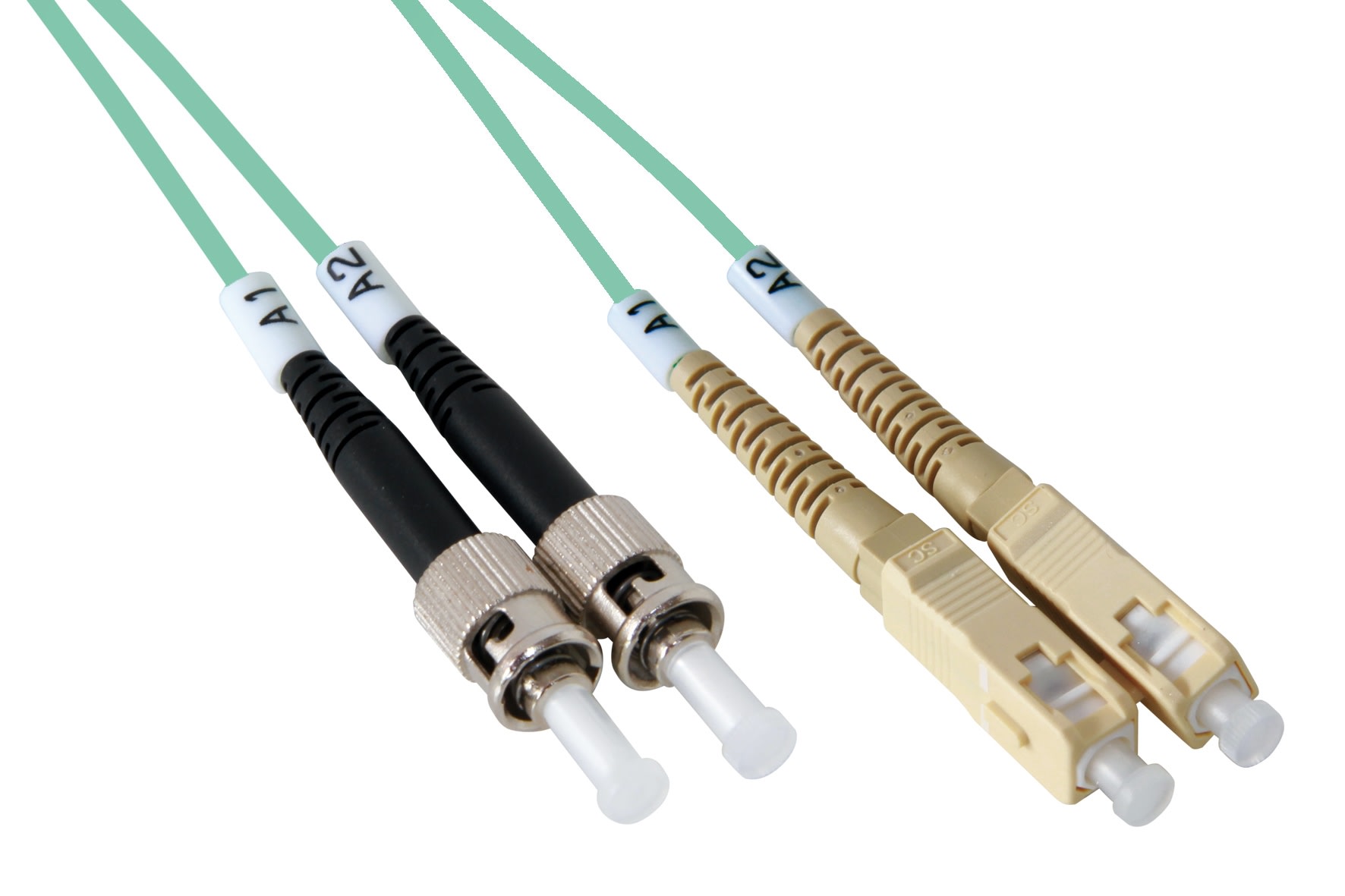 QUBIX SPA - QBX2008031OM3 BRETELLA BIF ST-SC 50/125 MM OM3 3MT