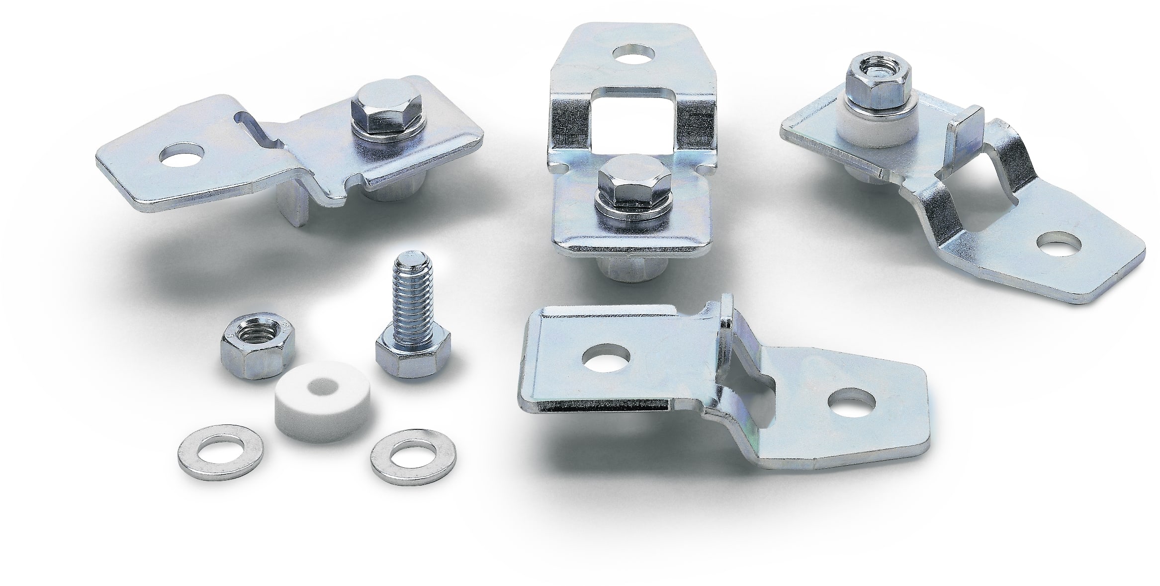 QUBIX SPA QBX2011304 KIT 4 STAFFE FISSAGGIO A PARETE ARM IP65