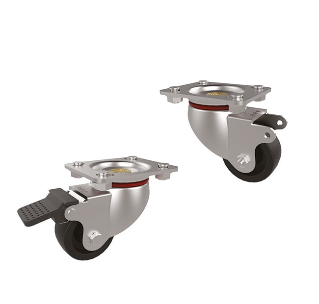 QUBIX SPA - QBX2011493 KIT 4 RUOTE PER ARMADI A PAVIMENTO TECH