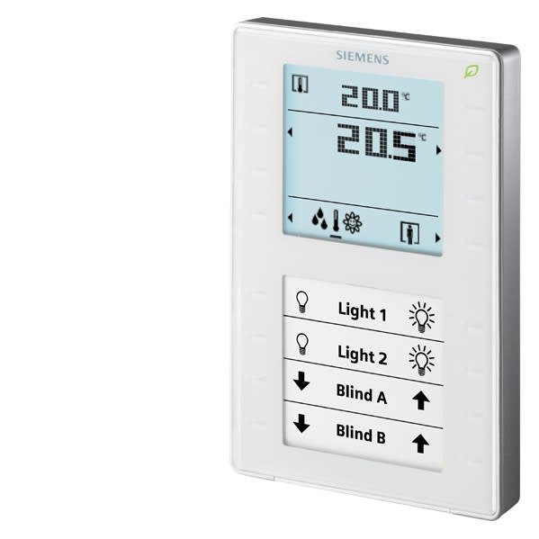 SIEMENS - BUILDING T - BCTS55624-H108 QMX3.P37 UNITA AMB.TEMP,DISPLAY,PULS.GRE