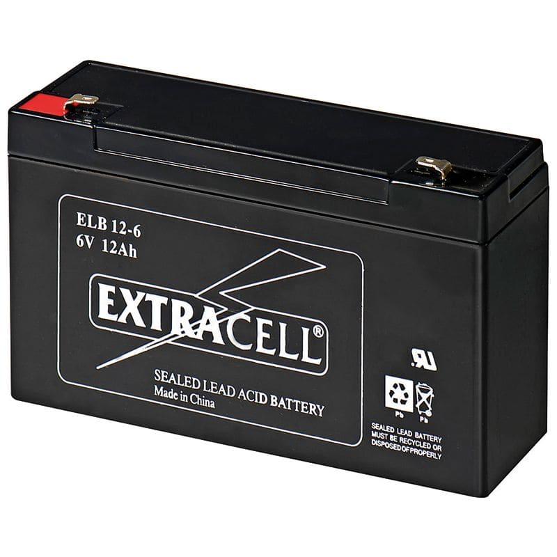 ELCART DISTRIBUTION ERT300451500 BATTERIA RIC.PIOMBO 6V 12,0 AH