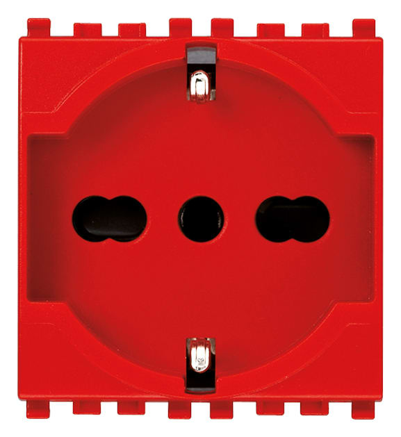 VIMAR SPA VIW20210.R PRESA 2P+T 16A UNIVERSALE ROSSO