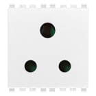 VIMAR SPA - VIW20214.B PRESA SICURY 2P+T 5A INGLESE BIANCO