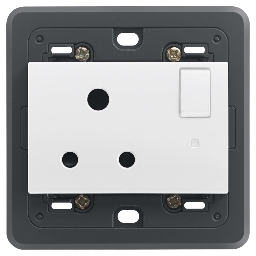 VIMAR SPA - VIW20215.L.B Presa 2P+T 5A inglese inter.+spia bianco