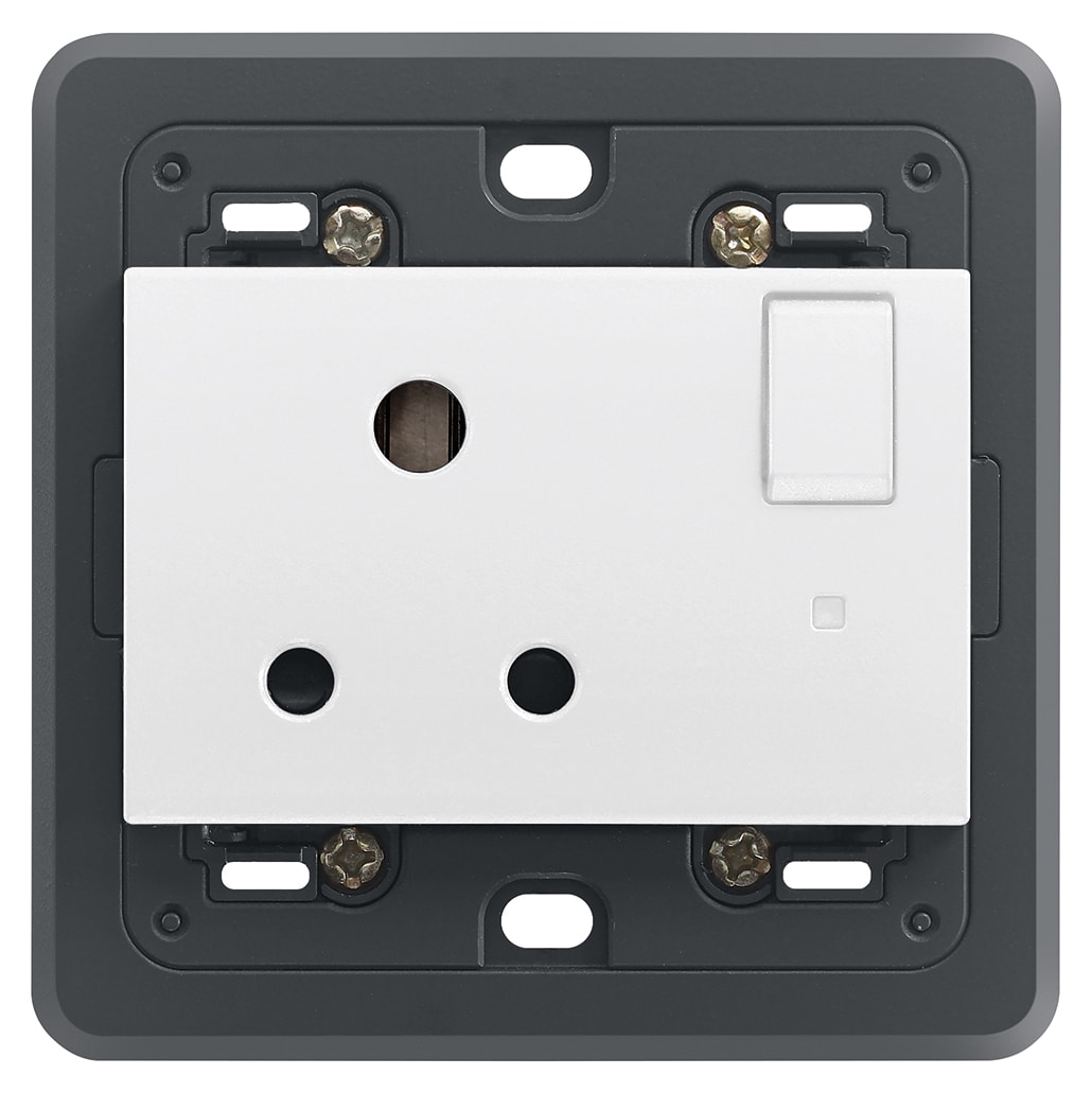 VIMAR SPA VIW20215.L.B PRESA 2P+T 5A INGLESE INTER.+SPIA BIANCO