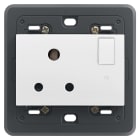 VIMAR SPA VIW20215.L.B PRESA 2P+T 5A INGLESE INTER.+SPIA BIANCO