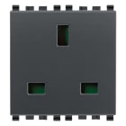 VIMAR SPA - VIW20219 PRESA 2P+T 13A INGLESE GRIGIO