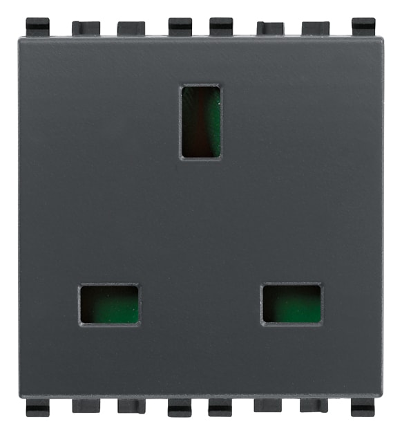 VIMAR SPA VIW20219 PRESA 2P+T 13A INGLESE GRIGIO