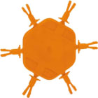WAGO ITALIA SRL WAG2022-100 SUPPORTO 6 SPINE CODIFICA CONN F ARANCIO