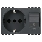 VIMAR SPA - VIW20276 PRESA 2P+T 16A P30 INTB+MT C16 GRIGIO